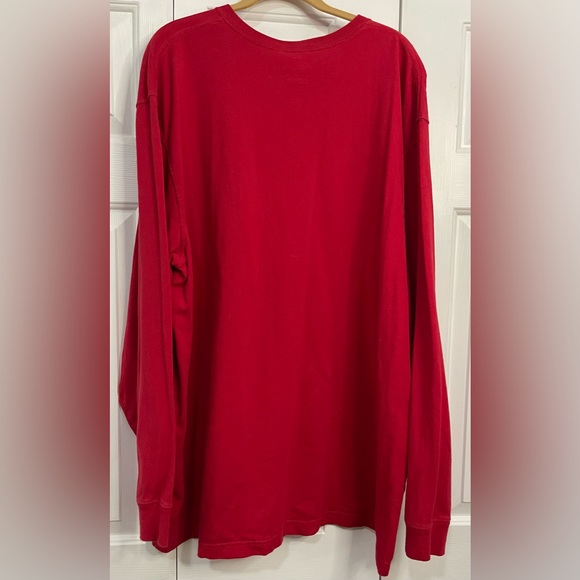 Carhartt Men’s Loose Fit Heavyweight Long Sleeve Pocket Work T-shirt 2XL Red - Picture 4 of 5